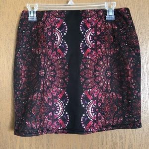 Printed Mini Skirt